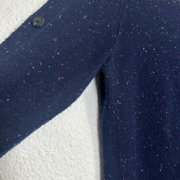 Talbots Women’s Size Medium Navy Kitty Tweed Open Neck Sweatert Dress Midi - Picture 13 of 13